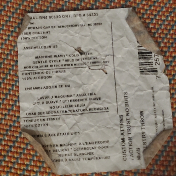 Vintage wall hanging tapestry - Picture 4 of 4